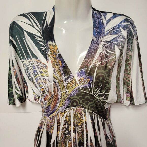 𝅺MI Manci Sexy Slinky Print Dress Size S- NWOT - Picture 3 of 11